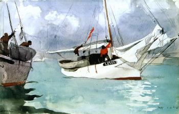 Winslow Homer : Fishing Boats, Key West